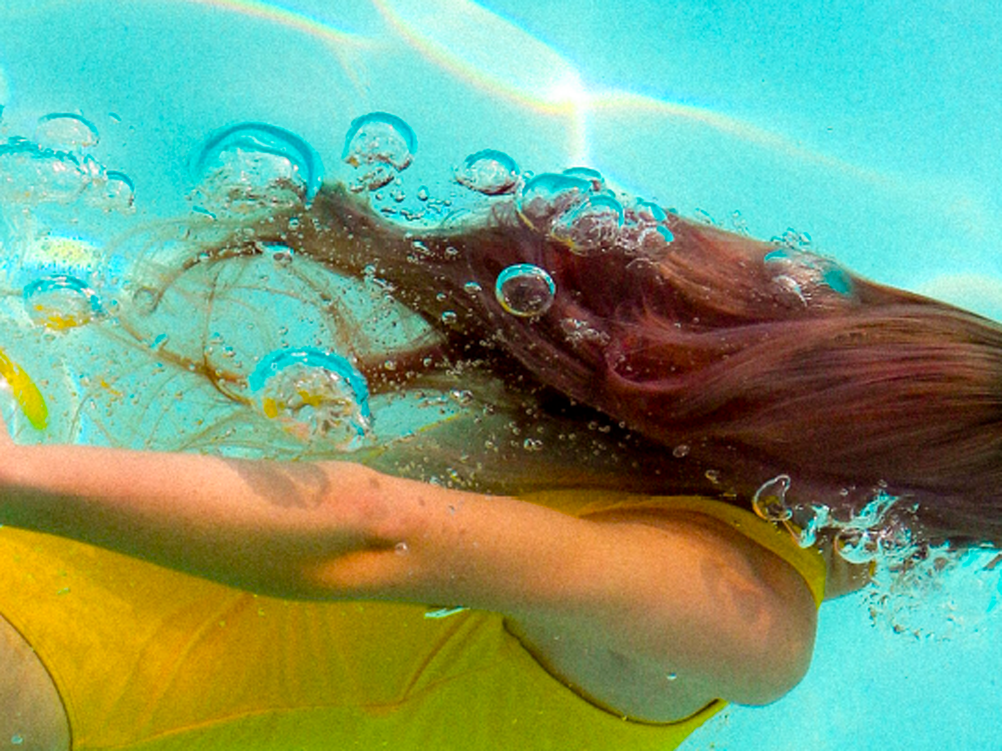 girl swimming